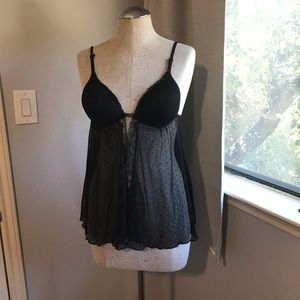 Black bra chemise